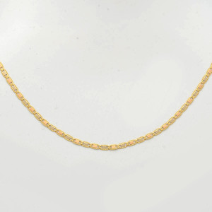 #38053 Cordão Elo Tipo Piastrini em Ouro Amarelo 18K (39,5 cm)