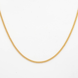 #38761-Cordão Elo Tipo Groumet em Ouro Amarelo 18K (50 cm)